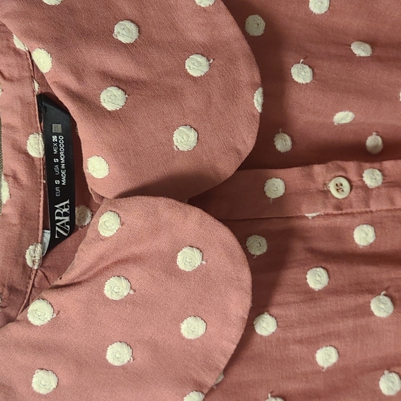 Zara polka dot blouse. - Picture 2 of 4
